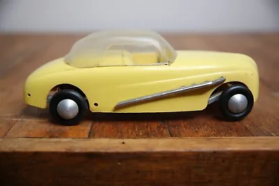 Vintage Tether Car Hot Rod Toy Racer Convertible Top Yellow Parts Repair • $113.75