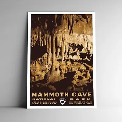 Mammoth Cave National Park Travel Poster / Postcard Kentucky USA Multiple Sizes • $11.99