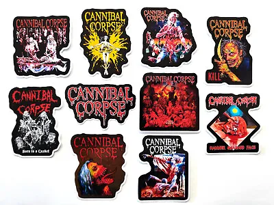 Cannibal Corpse Vinyl Sticker Lot (10 Pack) Death Metal Napalm Black Deicide • $12.99