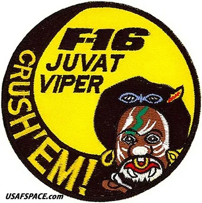 USAF 80th FIGHTER SQ -80 FS- F-16-JUVAT VIPER -Kunsan AB Korea- VEL PATCH • $9.95