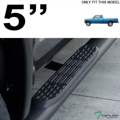 Topline For 05-11 Dodge Dakota Quad/Crew 5  Oval Side Step Nerf Bars - Matte Blk • $155