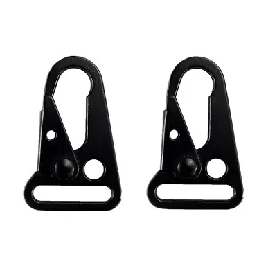 2Pcs/set Enlarged Mouth Hooks Loop Sling Clips Metal Buckle For Paracord Sling • $7.19