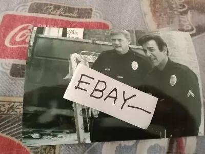 MARTIN MILNER & MIKE CONNORS On POLICE STORY GLOSSY B&W 4X6 PHOTO NEW • $4.99