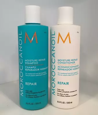 Moroccanoil Moroccan Oil Moisture Repair Shampoo & Conditioner 8.5 Oz • $48.99