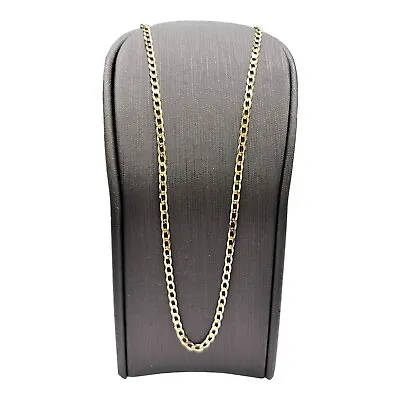 9ct 9K Yellow Gold Italian Curb Link Chain Necklace 3.49 Grams 45cm. Brand New • $420