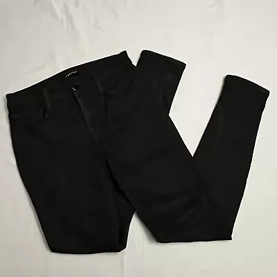 J Brand Womens 26 Vanity Skinny Leg Jeans Black Wash Denim Stretch Mid 26x28 • $5.98