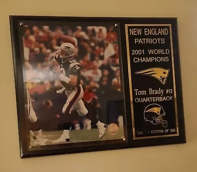 Tom Brady Signed Mounted Memories Plaque • $2200