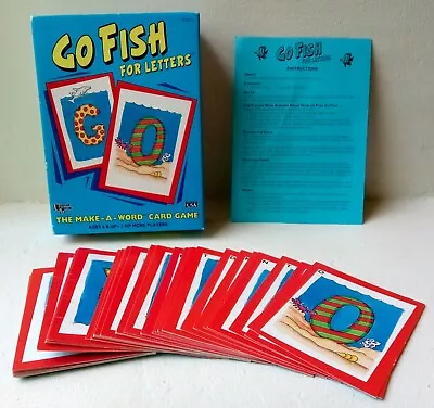 University Games GO FISH: FOR LETTERS Make-A-Word Card Game - Vintage Pre-Owned • $16.25