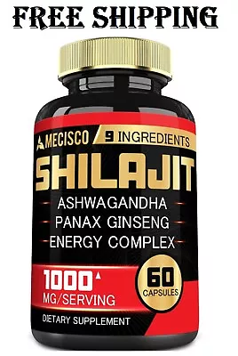 Himalayan 1000mg Organic Shilajit Energy Stamina & Immunity Booster Brain Power • $14.99