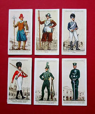 6  Player 1931  Cigarette Cards  Uniforms Of The Territorial Army  2-3-4-5-6-7 • £1.59