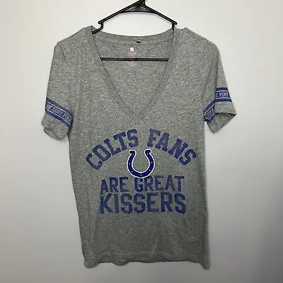 Victoria's Secret PINK NFL Indianapolis Colts Fans Are Great Kissers Large L VGC • $12.95