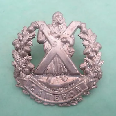 The Cameron Highlanders British Army/Military Hat/Cap Badge • £4.75