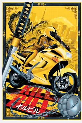 Kill Bill 1 2 Uma Revenge Movie Film Poster Giclee Print Art 16x24 Mondo • $102.99