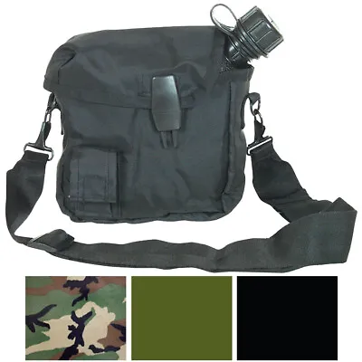 2 Quart Bladder Nylon Canteen Cover & Carry Strap Military Army Camo Camping • $15.99