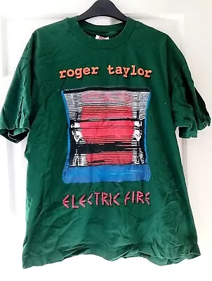 Queen Roger Taylor Electric Fire Official Tour T Shirt Size XL • £20