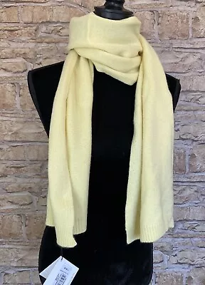 £45 • Buy John Lewis 100% Pure Cashmere Woolly Scarf Pastel Yellow. NEW