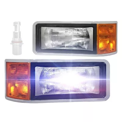 Headlight With LED Bulbs LH & RH Fit: Mack CH600 CL600 CH612 CL700 CH613 Truck • $235