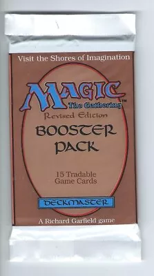 Sealed Magic The Gathering CCG Revised Edition Booster Pack • $67.66
