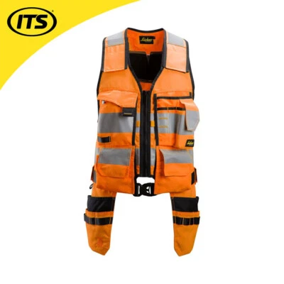 £105.59 • Buy Snickers AllroundWork Hi-Vis Toolvest, Class 1, Orange Extra Large