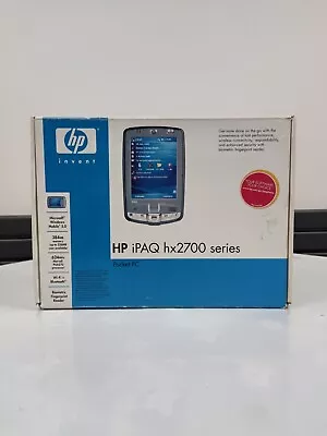 RETRO HP IPAQ Hx2790b PDA POCKET PC BOXED CD & MANUALS WITH FINGERPRINT READER • £60