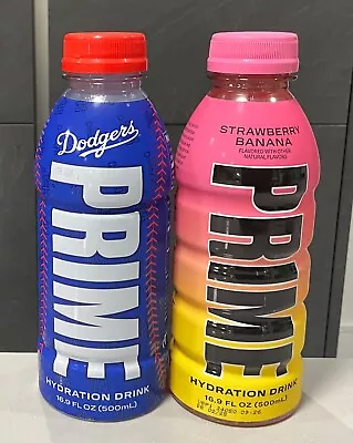 Prime Hydration Strawberry Banana & LA Dodgers V2 Bottle Rare USA Import • £20.99