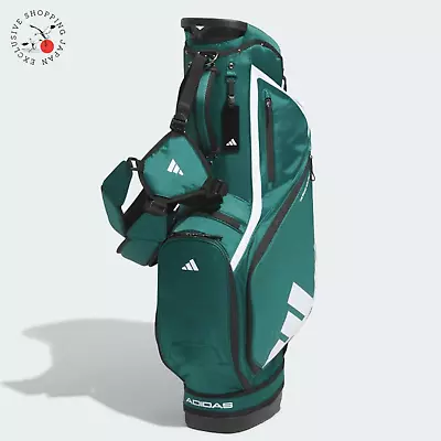 Adidas Golf Carry Stand Bag IKL14 Lightweight 2.6kg 5-way 8.5in Green/White 2024 • $344.09