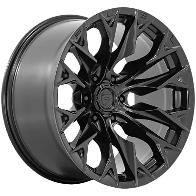 20x10  -18 Fuel D804 Flame 5x5.0 Blackout Wheels (Set Of 4) • $1760