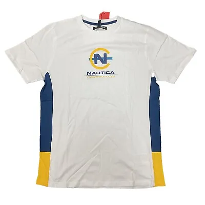 *Nautica Competition Mens T-shirt - White - UK M - RRP £30 • £9.99