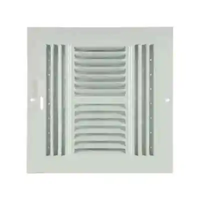 AIR REGISTER VENT COVER GRILLE AC X Duct Size Wall Sidewall Ceiling Steel White. • $18.99