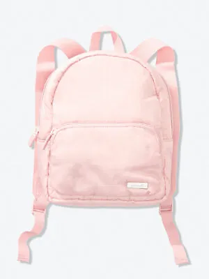 VICTORIAS SECRET PINK RIPSTOP MINI BACKPACK CHALK ROSE NWT Free Shipping • $14.75