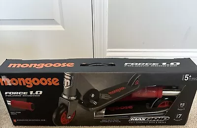 Mongoose Force 1.0 Folding Scooter - Silver/Red NIB • $39.99