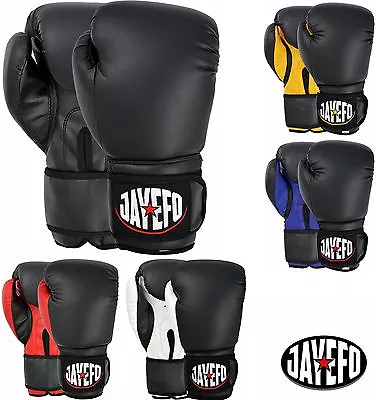 Jayefo ® Beginners Leather Boxing Mma Muay Thai Kick Boxing Sparring Gloves Mma • $18.99