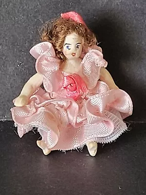 Dolls House - Artisan Handmade Ooak Small Porcelain Doll - 1/12th Scale • $24.89