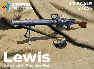 1/6 Scale Dragon WWI WWII British Lewis Automatic Machine Gun 77055 • £33