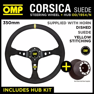 BMW M3 (E46) 98-06 OMP CORSICA 350mm SUEDE LEATHER STEERING WHEEL & HUB KIT • $359.21