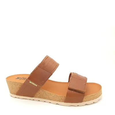 Mephisto Raqquel Sandal Womens 41 Brown Leather Wedge Slide New • $89.10