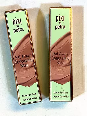 2 Pixi By Petra Pat Away Concealing Base In No. 5 Mocha .1 Oz Ea Free Ship #142 • $13.97