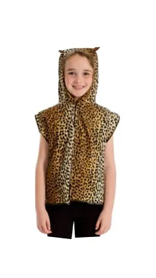 Charlie Crow Kids Leopard Fancy Dress Safari Costume Tabard • £12