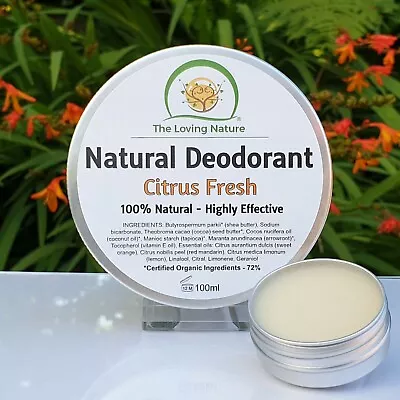 Effective Long-Lasting All Natural Deodorant - Premium Organic Ingredients • £4.95