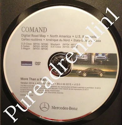 2014 Update 05 06 2007 2008 Mercedes Benz Slk Class Navigation Road Map Dvd Disc • $129