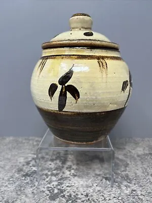 £400 • Buy Ray Finch For Winchcombe Pottery Pot And Cover With Iron Brushwork