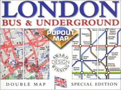 London Bus/Underground (Popout Maps Double) By Compass Maps Sheet Map Book The • £3.99