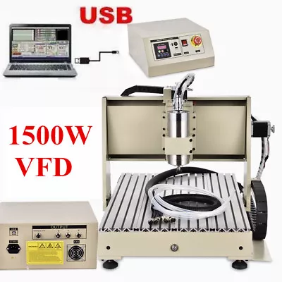 1.5KW 3 AXIS 6040 3D CNC Router Engraver USB Milling Engraving Machine  • $1006.05