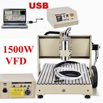 1.5KW 3 AXIS 6040 CNC Router Engraver USB Milling Engraving Machine  • $1006.05