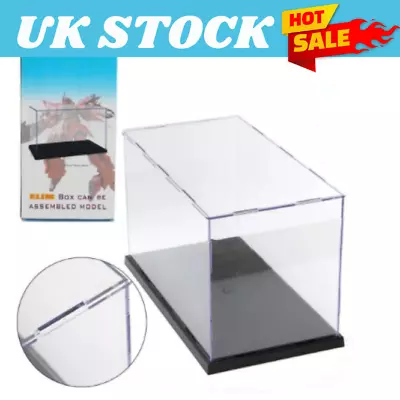 31cm Long Transparent Acrylic Perspex Dustproof Display Box Case Plastic Base UK • £13.97