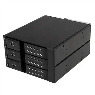 HSB3SATSASBA Startech 3 Bay Aluminum Trayless Hot Swap Mobile Rack Backplane • £105.39