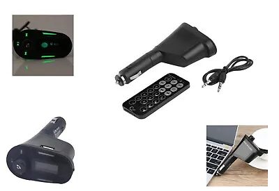 Car Kit Bluetooth MP3 Player FM Transmitter Modulator SD MMC USB Remote Uk • £4.89