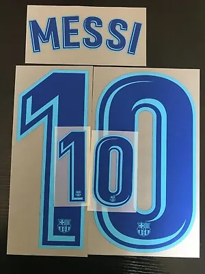 £10.99 • Buy 2017-18 Lionel Messi Barcelona Football Jersey Shirt Name Number Print SET ID