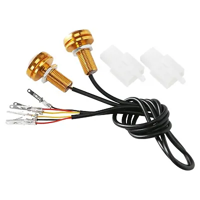 2PC 12V LED Turn Signals Blinkers 3 Wires For ATV UTV Quad Bike • $18.11