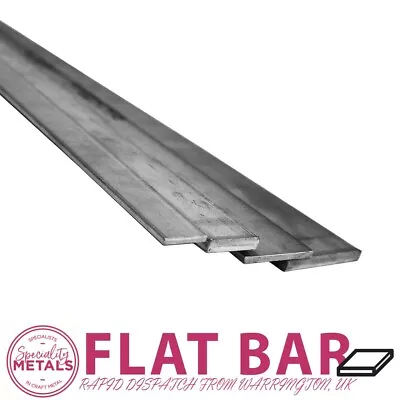 Flat Bar Solid Metal Strip Many UK Sizes -Aluminium- Mild Steel- Stainless Steel • £8.41
